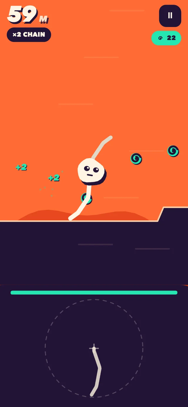 DoodleLegs runner moving on hand-drawn legs